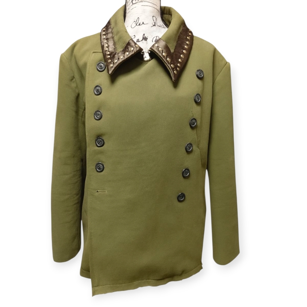 Military Double Breasted Coat by Realzz Official Sz L - Picture 3 of 12